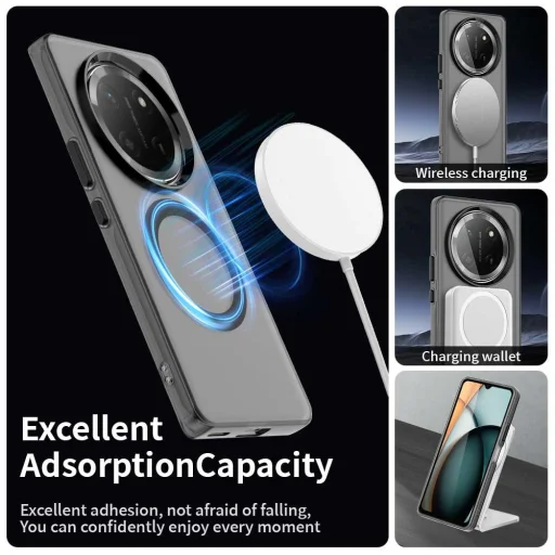 Honor Magic7 Lite / X9c fekete CandyCase MagSafe tok - 7