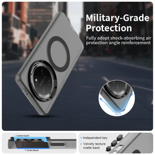 Honor Magic7 Lite / X9c fekete CandyCase MagSafe tok - 5