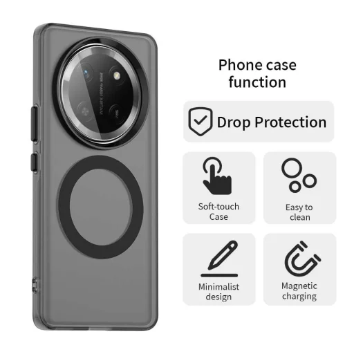 Honor Magic7 Lite / X9c fekete CandyCase MagSafe tok - 2