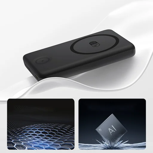 Baseus EnerFill FT11 10000mAh 27W powerbank kompatibilis MagSafe, Apple Watch és okostelefonok töltésére USB-C 20V/3A 30 cm kábellel - fekete - 7