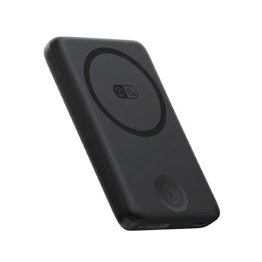 Baseus EnerFill FT11 10000mAh 27W powerbank kompatibilis MagSafe, Apple Watch és okostelefonok töltésére USB-C 20V/3A 30 cm kábellel - fekete - 1