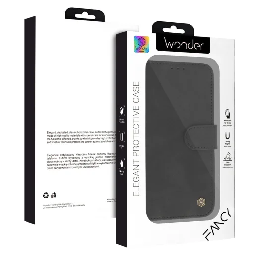 Wonder Fancy Samsung Galaxy S25 Edge fekete tok - 8