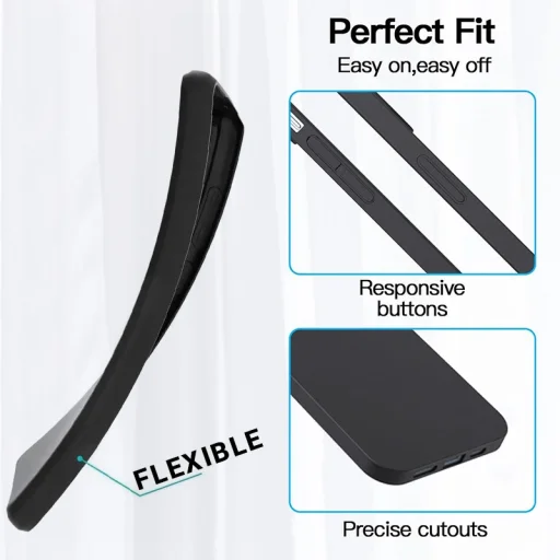 MATT hátlap tok SAMSUNG GALAXY A07 4G-hez fekete - 2