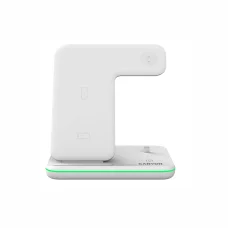 CANYON CNS-WCS302W 3in1 vezeték nélküli töltő, Qi szabvány, micro USB / lightning töltőport, fehér