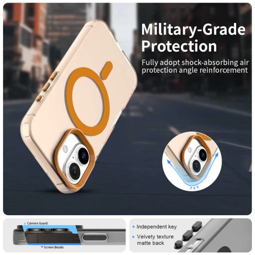 iPhone 17 Pro Techsuit CandyCase MagSafe - Narancs tok - 3