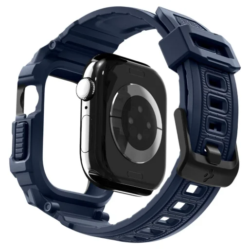 Apple Watch 10 / 11 (42 mm) Spigen Rugged Armor Pro V2 haditengerészeti kék tok - 8