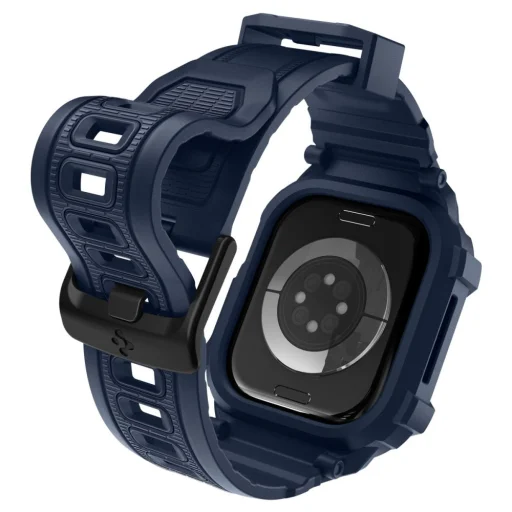 Apple Watch 10 / 11 (42 mm) Spigen Rugged Armor Pro V2 haditengerészeti kék tok - 9