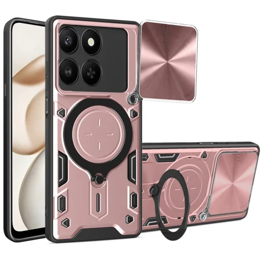Honor 400 Smart / X7d 4G Rose Gold Techsuit CamGuard Pro tok - 1
