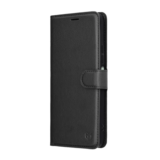 Xiaomi Redmi 15 4G / Redmi 15 5G Fekete Techsuit Leather Folio tok - 4