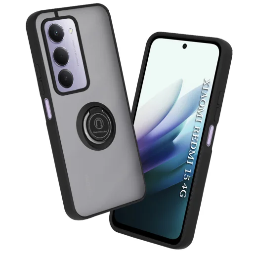 Xiaomi Redmi 15 4G / Redmi 15 5G Techsuit - Glinth - Fekete tok - 1