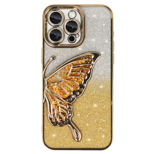 Tel Protect Butterfly vízálló tok iPhone 16 Pro Max arany - 2