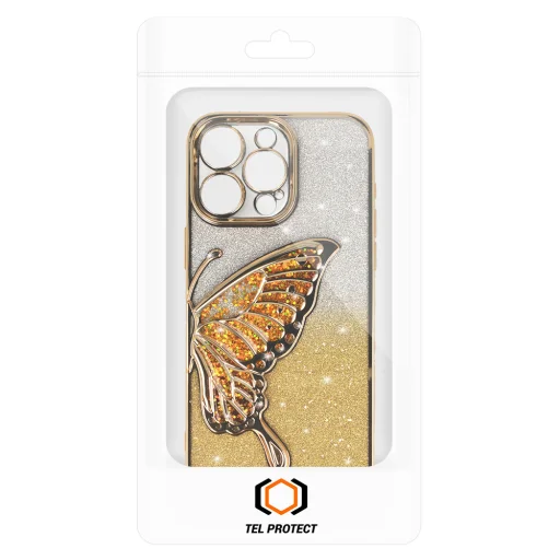 Tel Protect Butterfly vízálló tok iPhone 16 Pro Max arany - 6