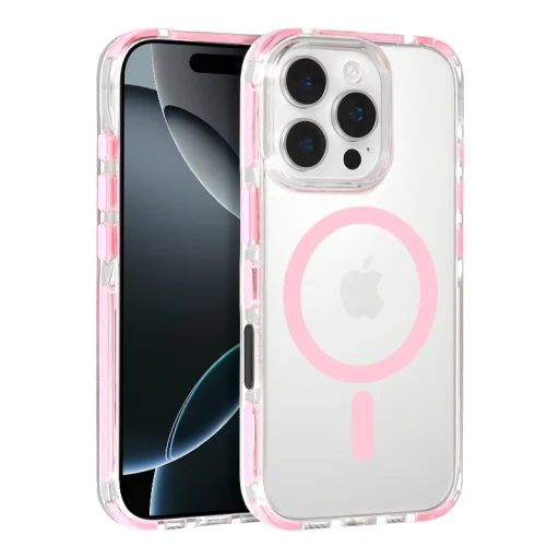 Tel Protect Strap Clear fliptok iPhone 17 Pro Max pink tok - 2