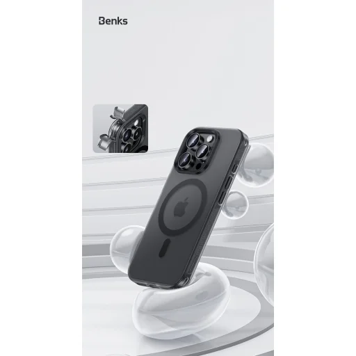 Benks Magnetic Lucid Armor tok (C066) iPhone 16 Pro Max arany (Kamera Vezérlő Gomb) tok - 10