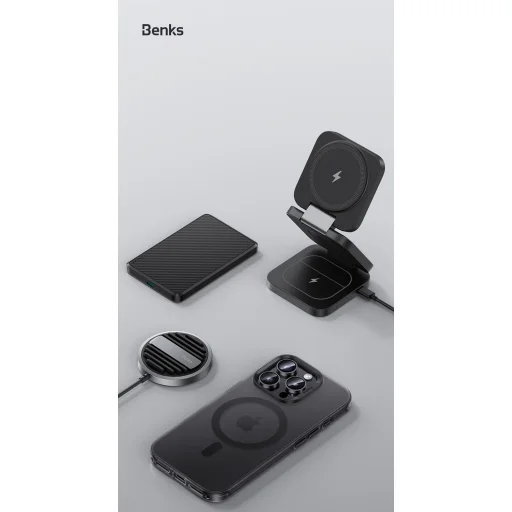 Benks Magnetic Lucid Armor tok (C066) iPhone 16 Pro Max arany (Kamera Vezérlő Gomb) tok - 13