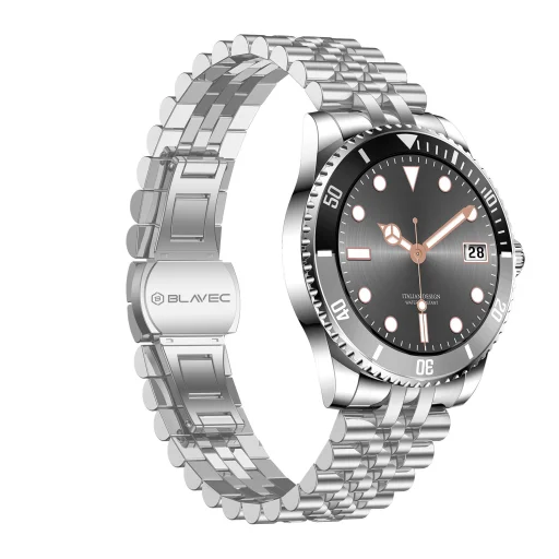 Blavec M-02 Business AMOLED Full Touch Hanghívás Ezüst Okosóra - 3