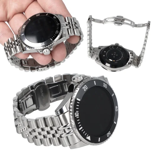 Blavec M-02 Business AMOLED Full Touch Hanghívás Ezüst Okosóra - 5