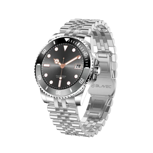 Blavec M-02 Business AMOLED Full Touch Hanghívás Ezüst Okosóra - 1