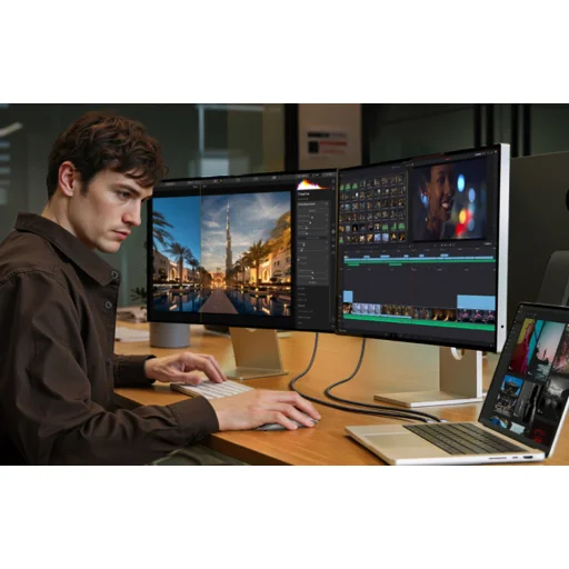 Ugreen L705 USB4 Gen 3 kábel, 240W, 40Gbps, 1m (Csillagszürke) - 6