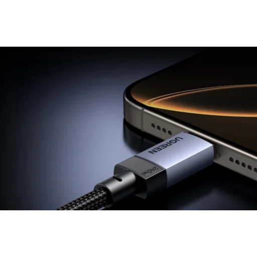 Ugreen L705 USB4 Gen 3 kábel, 240W, 40Gbps, 1m (Csillagszürke) - 3