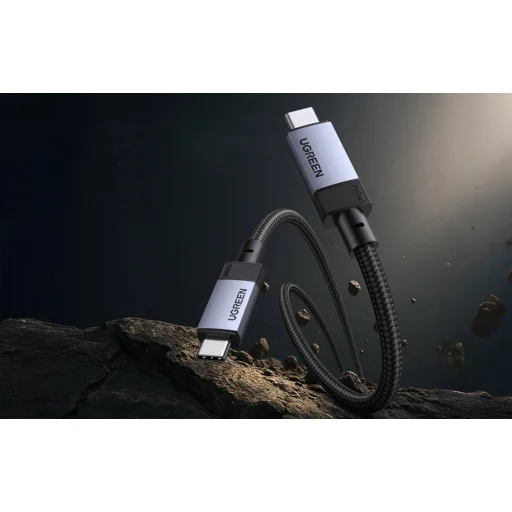 Ugreen L705 USB4 Gen 3 kábel, 240W, 40Gbps, 1m (Csillagszürke) - 5