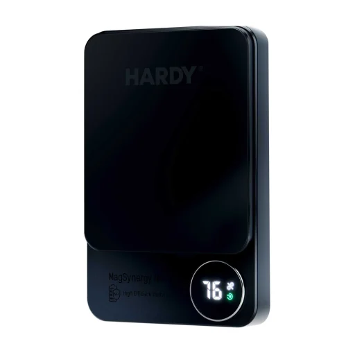 Powerbank 3mk HARDY MagSynergy Ni+ 5,000mAh 22.5W USB 1C1L - fekete - 2