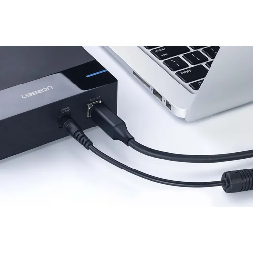 UGREEN US210 USB 3.0 A-B nyomtatókábel, 1 m (fekete) - 3
