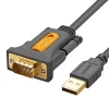 USB-C DB9 RS-232 kábel 1m (fekete)