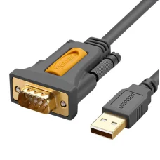 USB-C DB9 RS-232 kábel 1m (fekete)