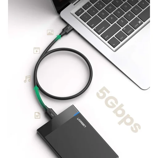 UGREEN USB 3.0 - micro USB 3.0 kábel, 0,5 m (fekete) - 2