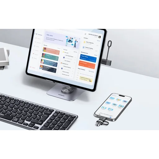 USB-C - USB-A Adapter Ugreen LS503, 2 darabos csomag (Fehér) - 7