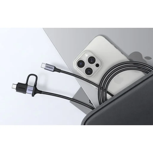 USB-C - USB-A Adapter Ugreen LS503, 2 darabos csomag (Fehér) - 8