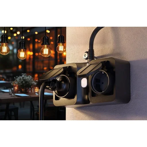 Meross MOP320MA-EU WiFi intelligens hálózati elosztó, kültéri, IP44 (Matter) - 7