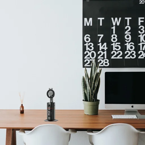 Yesido Gimbal (SF20) - Stabil, Mágneses Automatikus Arckövetés 360°, 1200mAh, AI Chip, Kamera - Fekete - 5