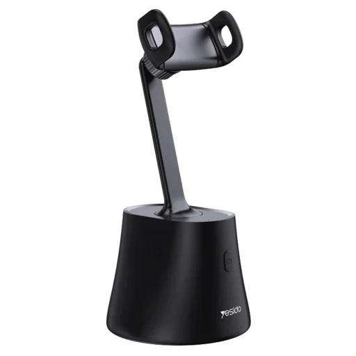 Selfie Stick Yesido SF10 - Stabil, Intelligens Arcfelismerés, 360°-os Forgatás - Fekete - 1