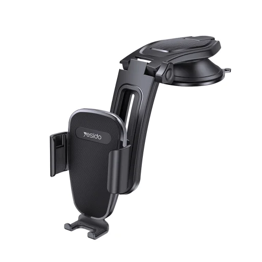 Yesido - Autós tartó (C130) - Gravitációs tartás műszerfalhoz, állítható szívókorongos tartó - Fekete - 1