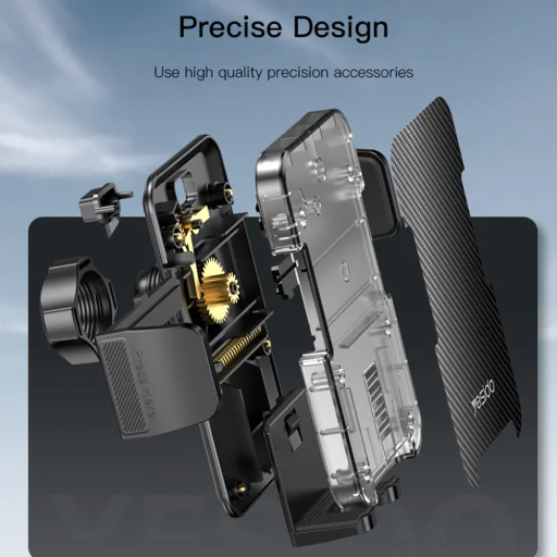 Autós tartó Yesido (C173) - Szélvédőre és Műszerfalra - Fekete - 5