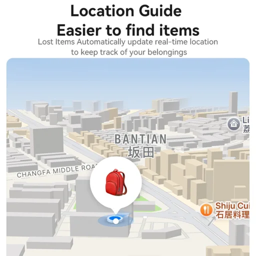 AirTag Yesido (EC14) - Működik az "Apple Find My"-val, 240mAh, Hosszú Akkumulátor-élettartam - Fehér - 4