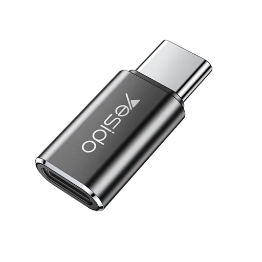 Yesido - OTG Adapter (GS22) Alumínium Ötvözet, Type-C to Lightning, 480Mbps - Szürke - 1