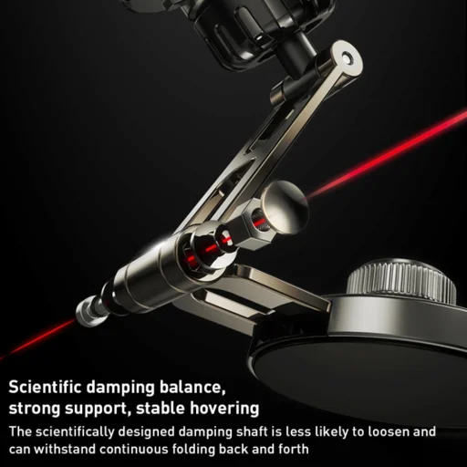 Yesido - Autós tartó (C198) - Mágneses markolat, teleszkópos, műszerfalra és kijelzőre - Szürke - 2