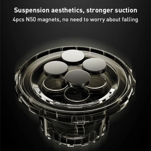 Yesido - Autós tartó (C198) - Mágneses markolat, teleszkópos, műszerfalra és kijelzőre - Szürke - 3