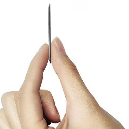 Yesido MagSafe Adapter (C208) Fém Lemez, Kerek Alakú, Bőr Mintázatú, Univerzális - Fekete - 5