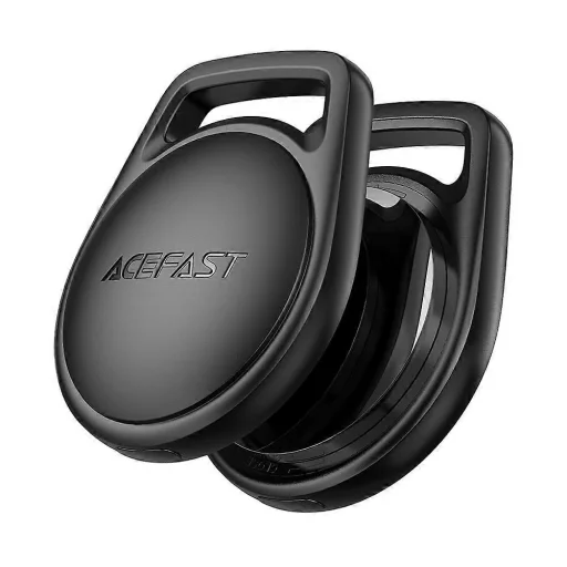 (4 darabos) Acefast Smart Tracker (S2) - Kompatibilis az Apple Find My-jal (csak iOS), pánttal, Bluetooth, 230mAh - Fekete - 3