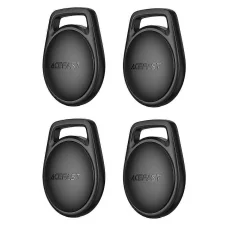 (4 darabos) Acefast Smart Tracker (S2) - Kompatibilis az Apple Find My-jal (csak iOS), pánttal, Bluetooth, 230mAh - Fekete