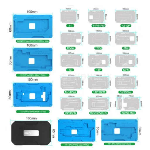 Reballing tartó Relife RL-601T, Apple iPhone X - 15 sorozathoz - 1