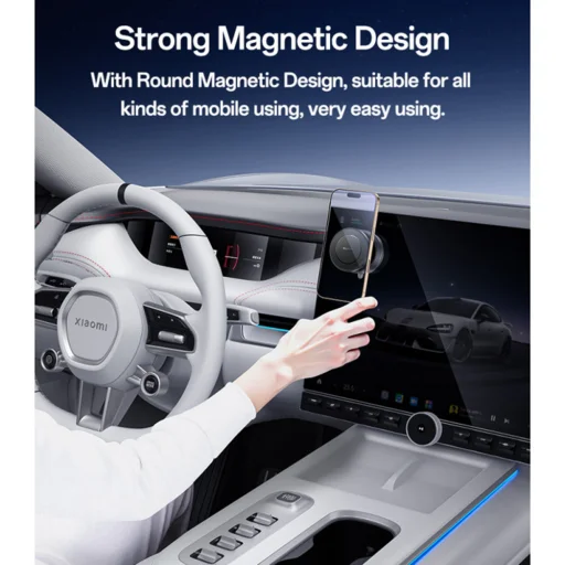  Autós telefontartó (C227) - Mágneses vákuumos tapadókorong, műszerfalra, 360 fokban forgatható, 16N, univerzális - Fekete Yesido - 3