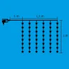 Home KAF 48L LED-es csillag fényfüggöny, 1,5x1 m / 48 db hidegfehér LED csillag figurákban, átlátszó vezeték, hálózati adapter, beltéri kivitel thumbnail