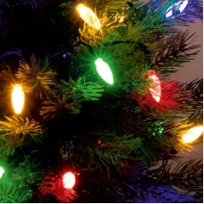 Home KIL 40C/M LED-es fényfüzér, 4 m / 40 db színes dekorált LED, állófényű, zöld vezeték, hálózati adapter, beltéri kivitel