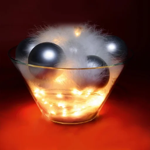 Home ML 160/WW micro LED-es fényfüzér, 15,9 m / 160 db melegfehér micro LED, állófényű, vékony vezeték, hálózati adapter, kül- és beltéri kivitel - 2