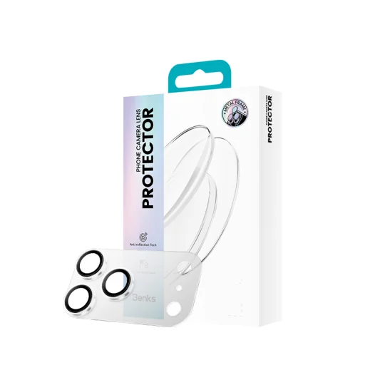 Benks Edzett üveg Air Shield Matt Integrált Lencsevédő (C070) iPhone 17 Pro Max (3 darab lencsevédő) átlátszó üvegfólia - 13